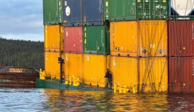 Cargo unloaded from sinking barge off B.C. coast as planning starts for move south - CTV News