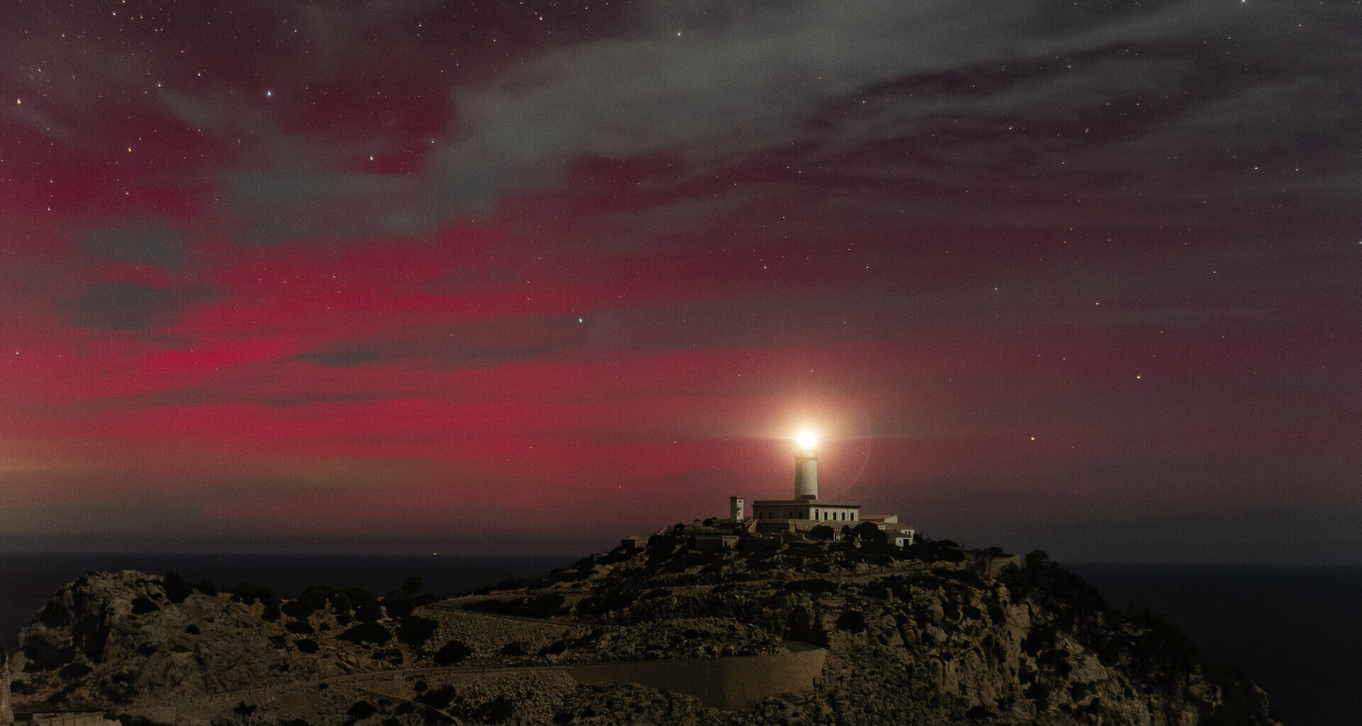 Aurora near Mallorca, Spain, November 2025