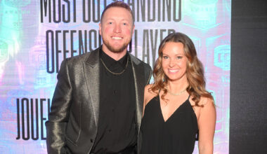 Handing out 5 red carpet awards at the CFL Awards