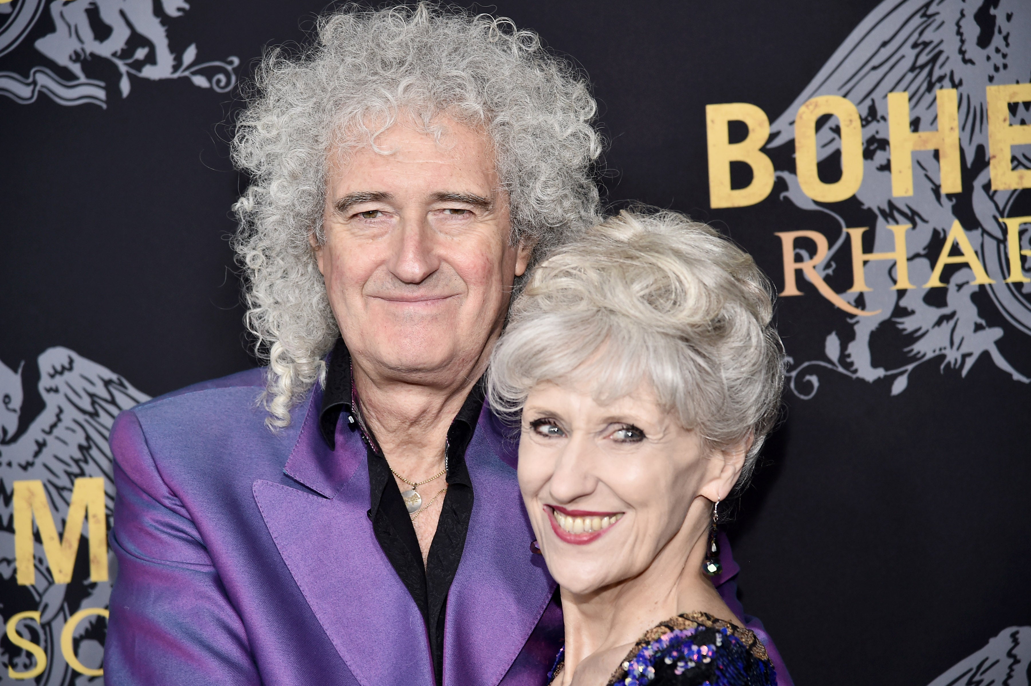 Queen guitarist Brian May and wife Anita Dobson