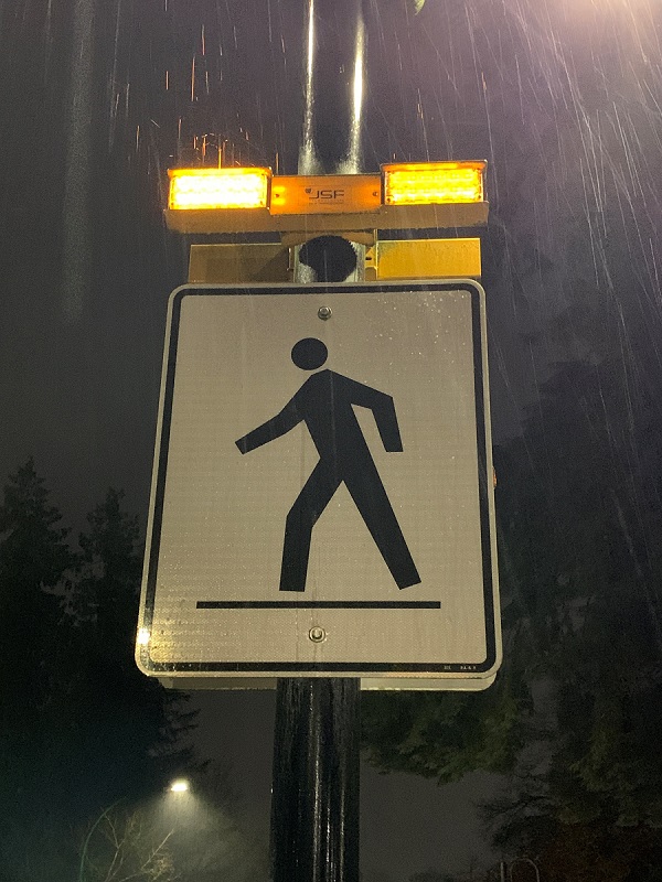 Burnaby RCMP Crosswalk Sign