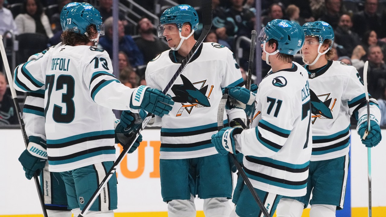 NHL Roundup: Celebrini leads Sharks over Kraken