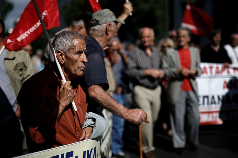 Pensioners Greece