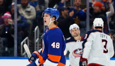 Matthew Schaefer stars as the Islanders score two late goals to edge Blue Jackets