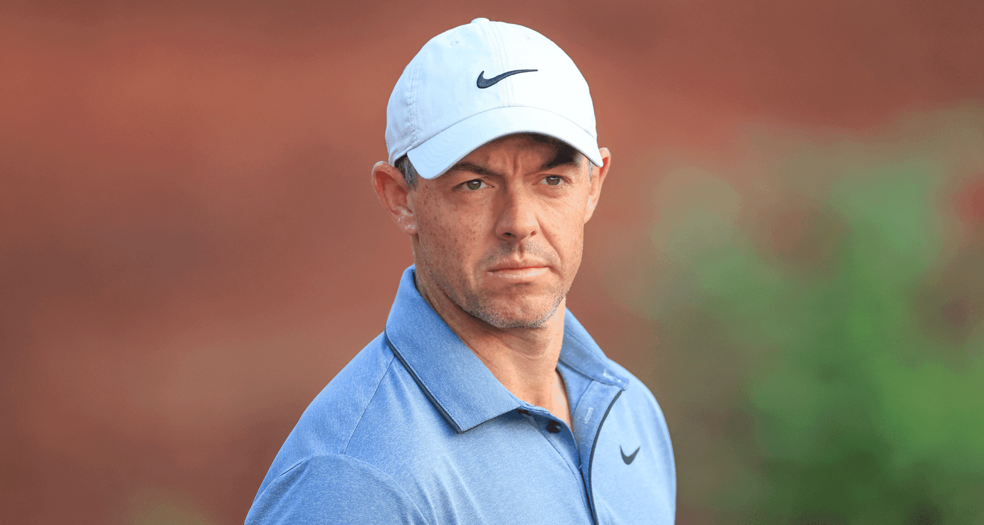 Rory McIlroy looks on during a practice round at the 2025 DP World Tour Championship