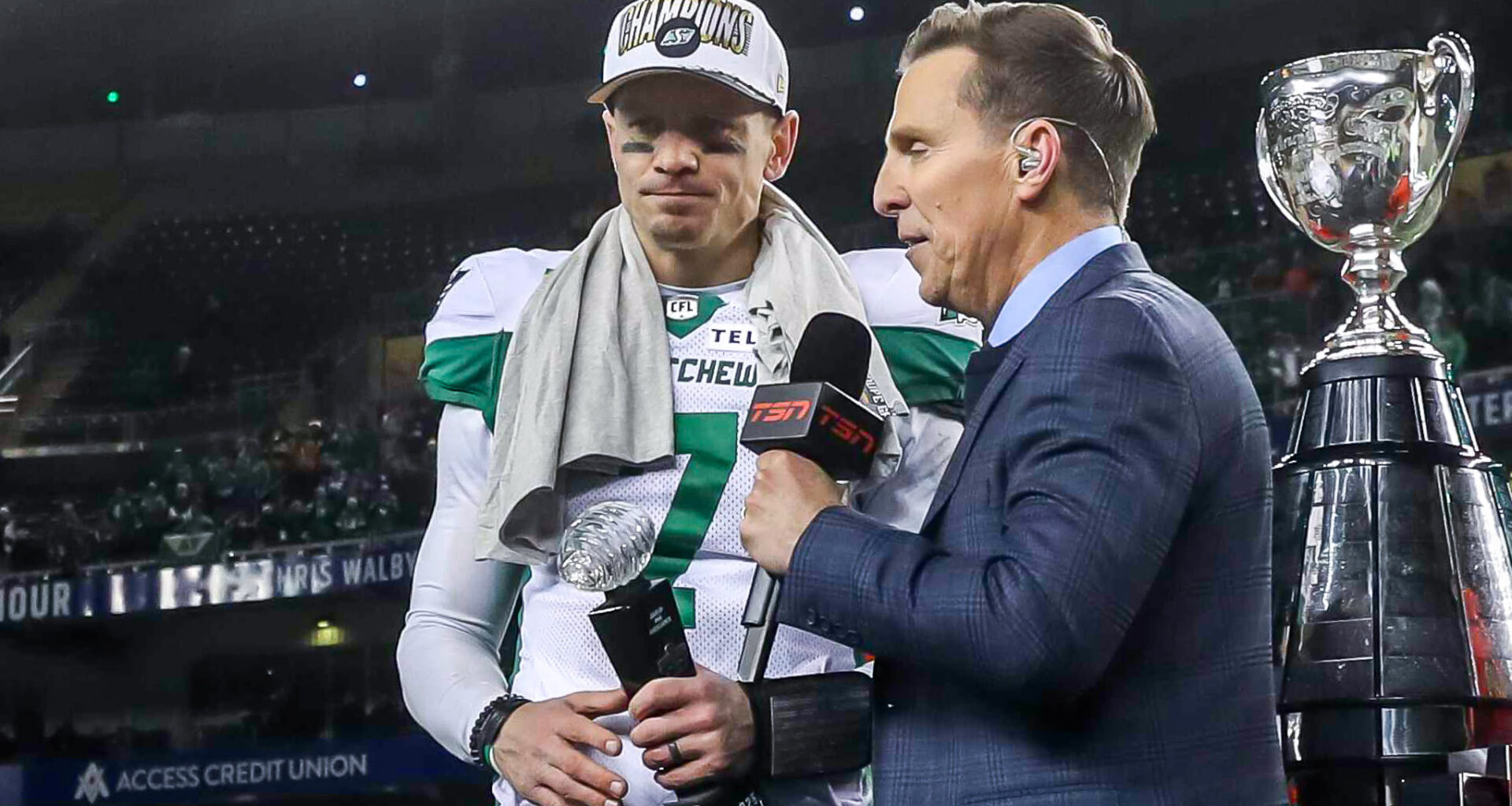 Trevor Harris named Most Valuable Player of the 112th Grey Cup