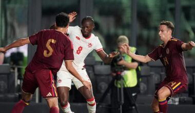 Canada’s Ismael Kone shown straight red card in international friendly against Venezuela