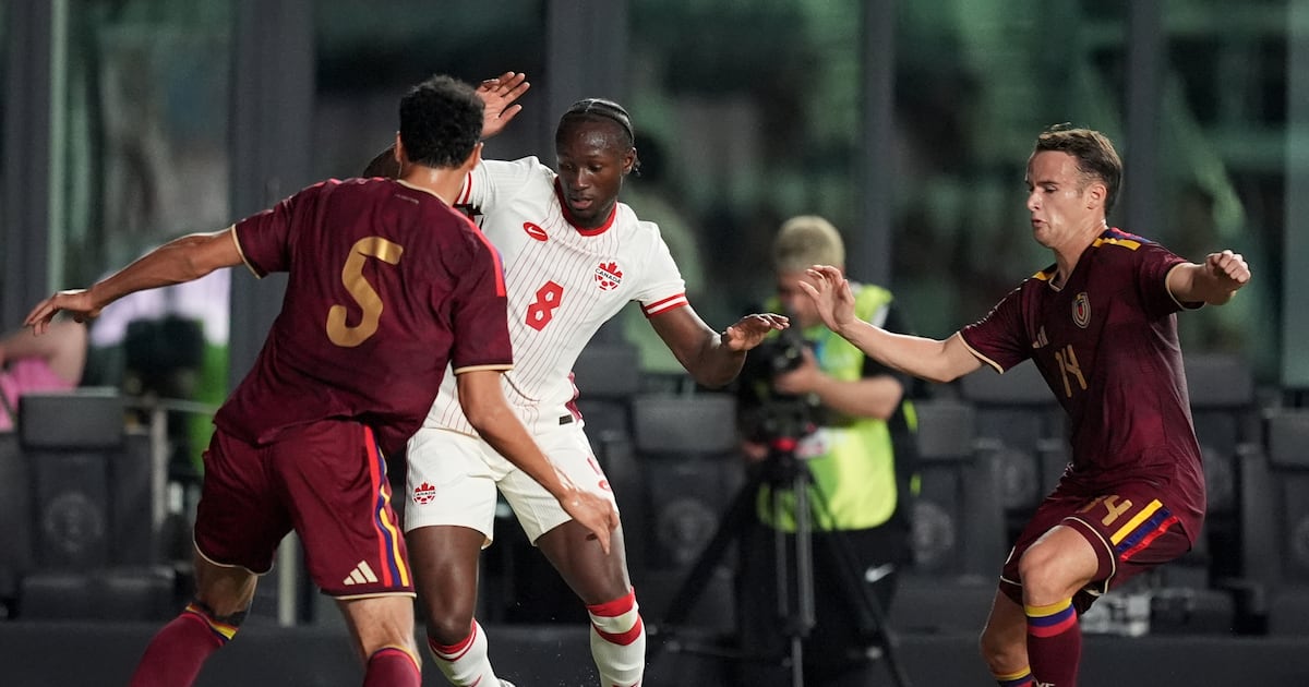 Canada’s Ismael Kone shown straight red card in international friendly against Venezuela