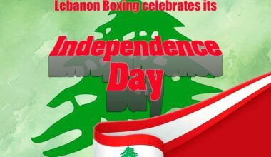 Lebanon Boxing celebrates its Independence Day