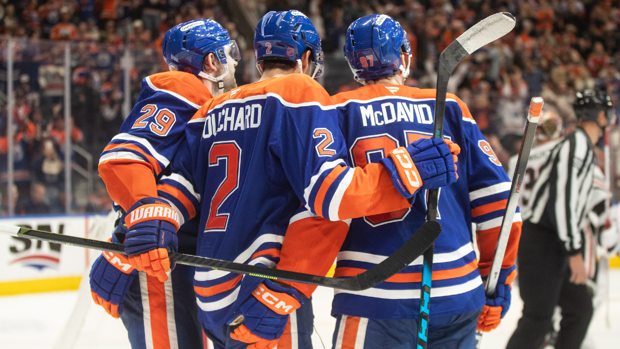 Oilers' Bouchard bounces back quickly to net OT winner vs. Blackhawks