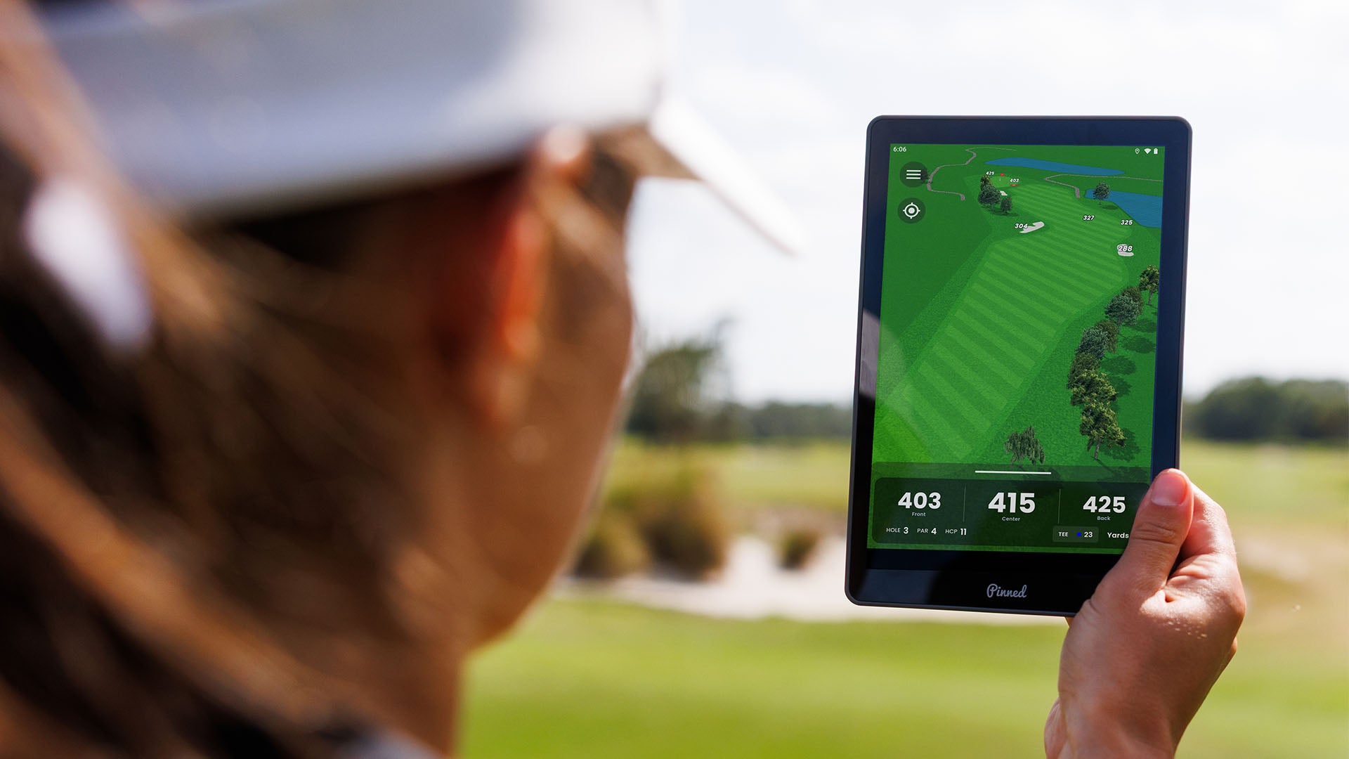 Pinned Golf Caddie - In Hand
