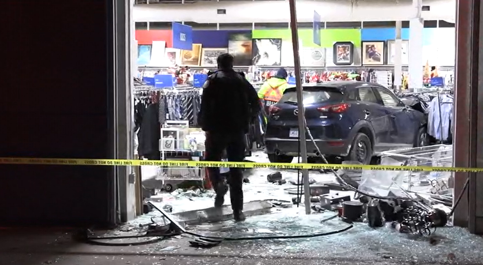 Driver charged after crashing car into East York storefront