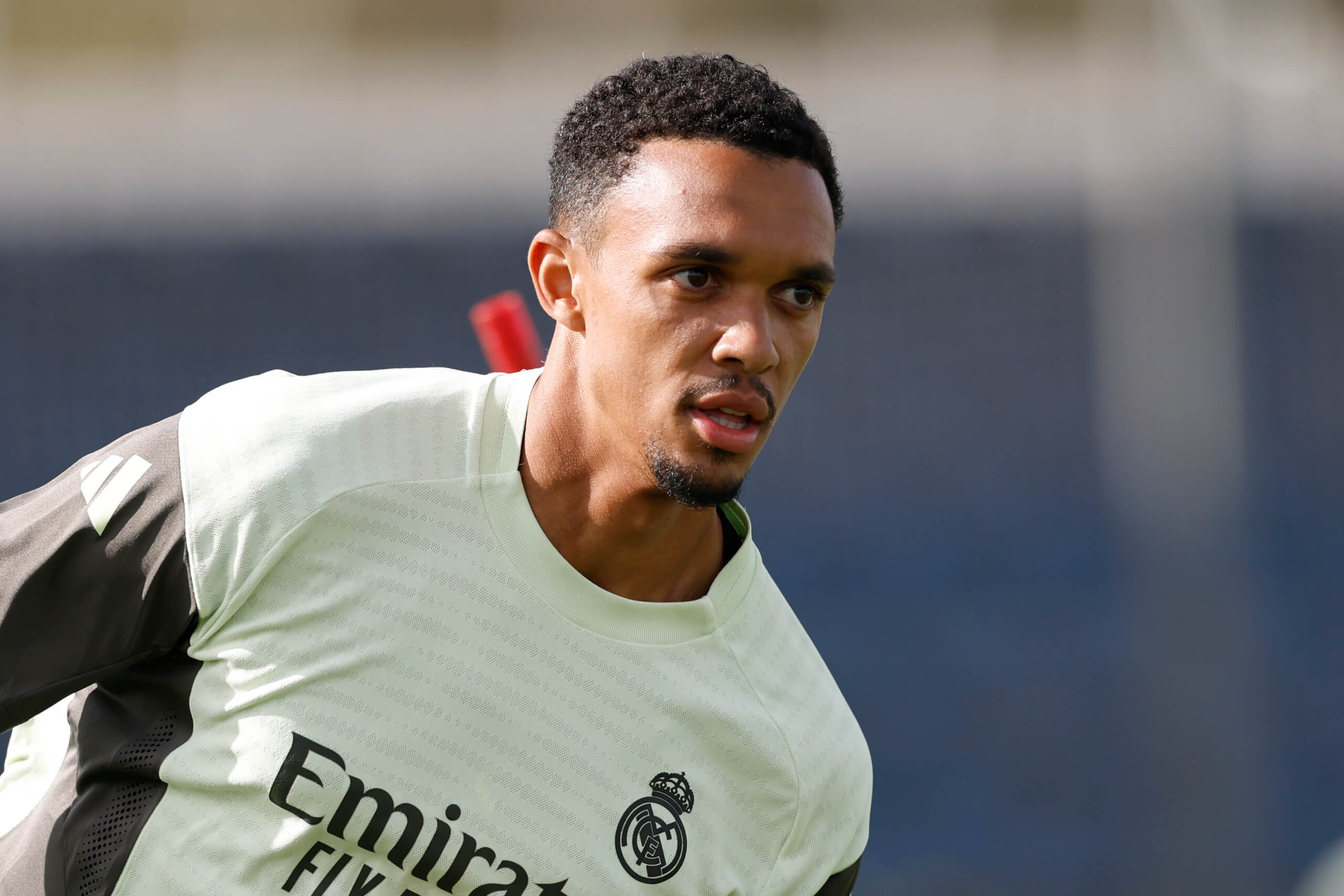 Trent Alexander-Arnold in training for Real Madrid. 