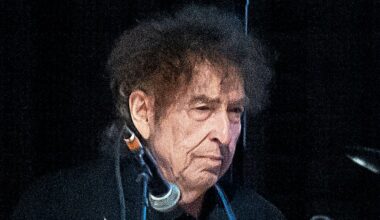 Bob Dylan performs in concert during Farm Aid 2023