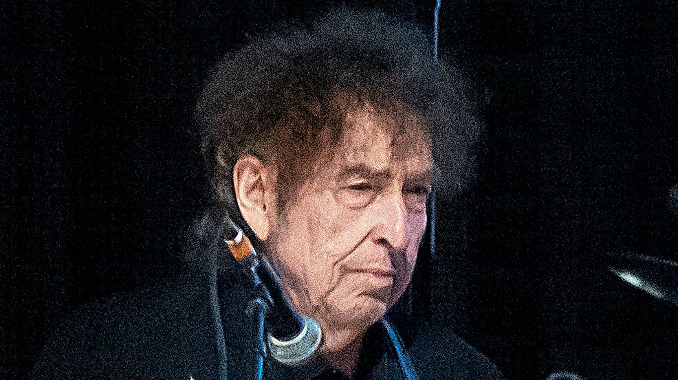 Bob Dylan performs in concert during Farm Aid 2023