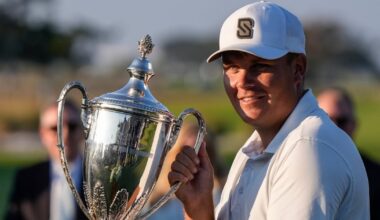 Sami Valimaki holds on for first PGA Tour title on final day of close calls for keeping cards