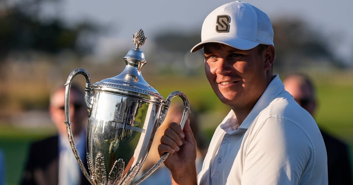 Sami Valimaki holds on for first PGA Tour title on final day of close calls for keeping cards