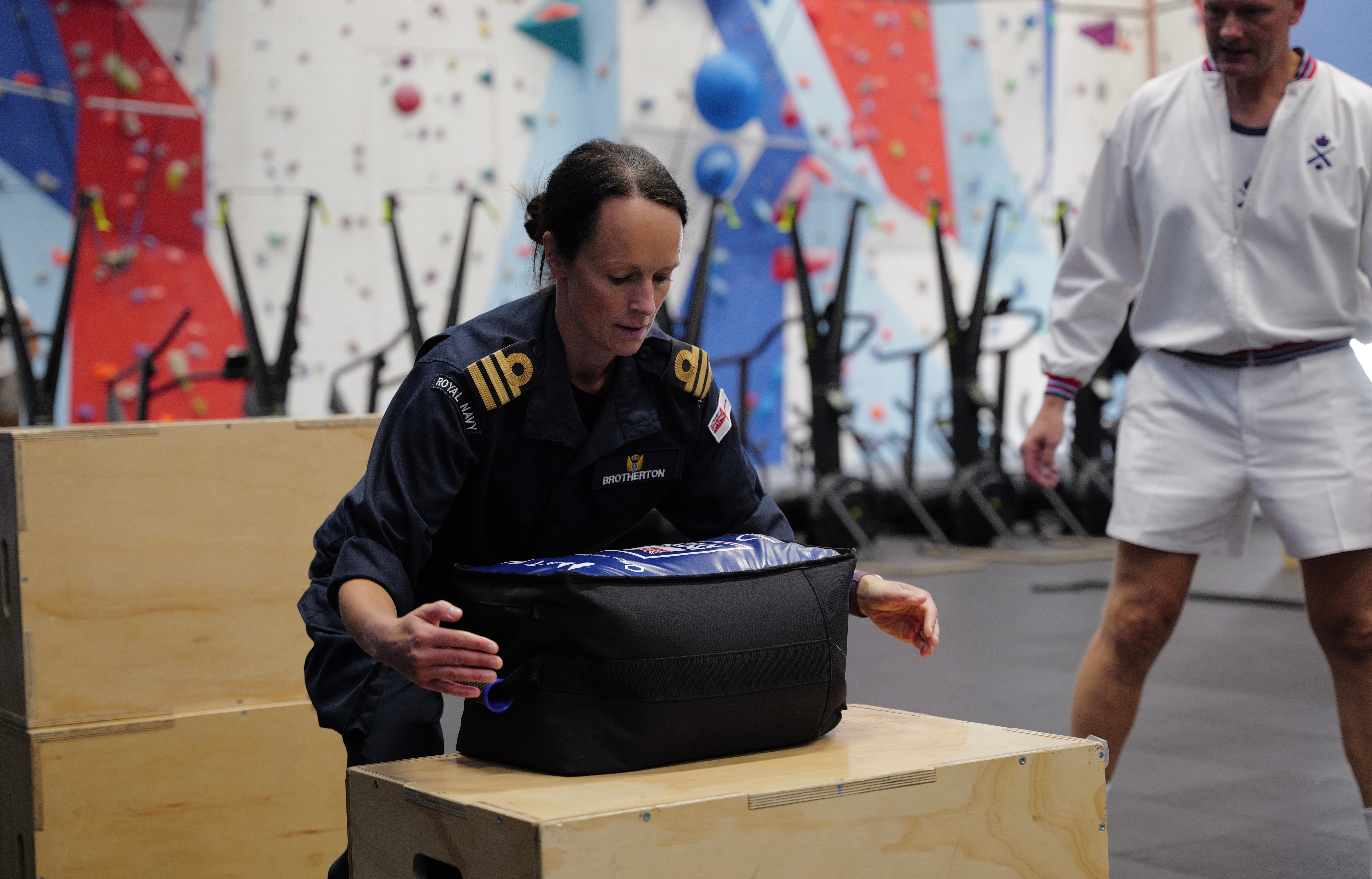 The 20kg powerbags are intended to mimic the AFFF canisters on board ships