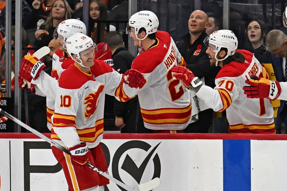 Flames win ugly against the Flyers
