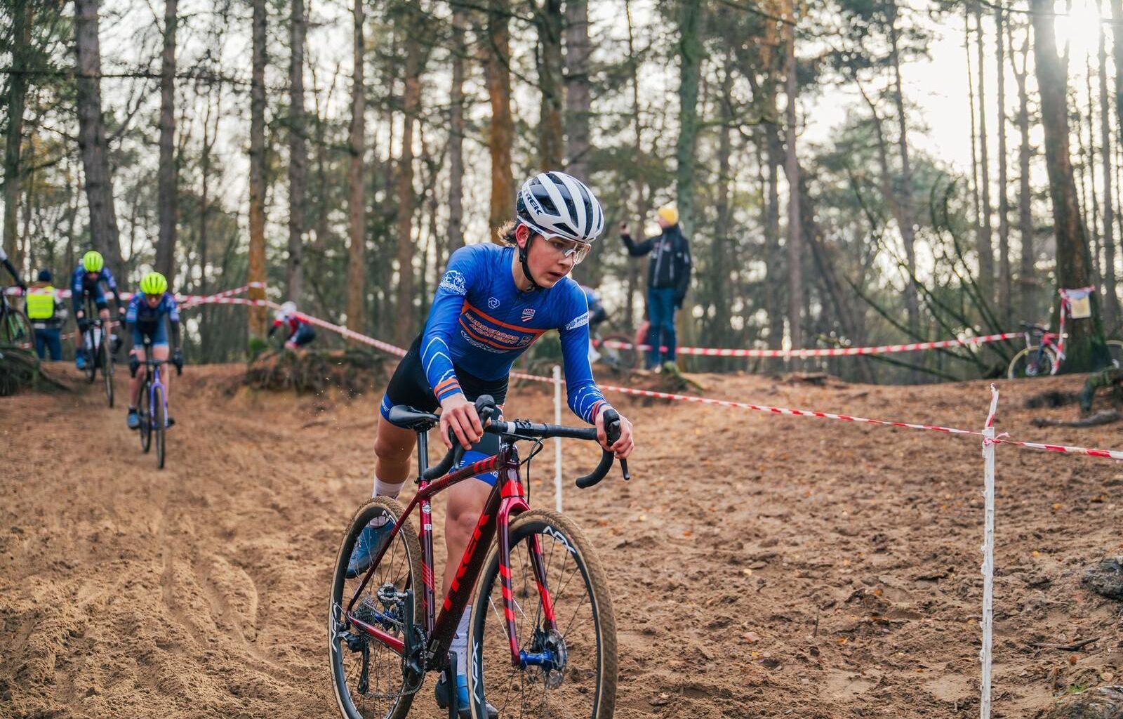 Emmett Davis competes in the sand at Dutch race with EuroCrossAcademy 2025
