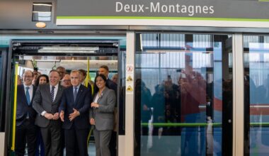 Mark Carney attends launch of new branch of Montreal-area light rail network - CTV News