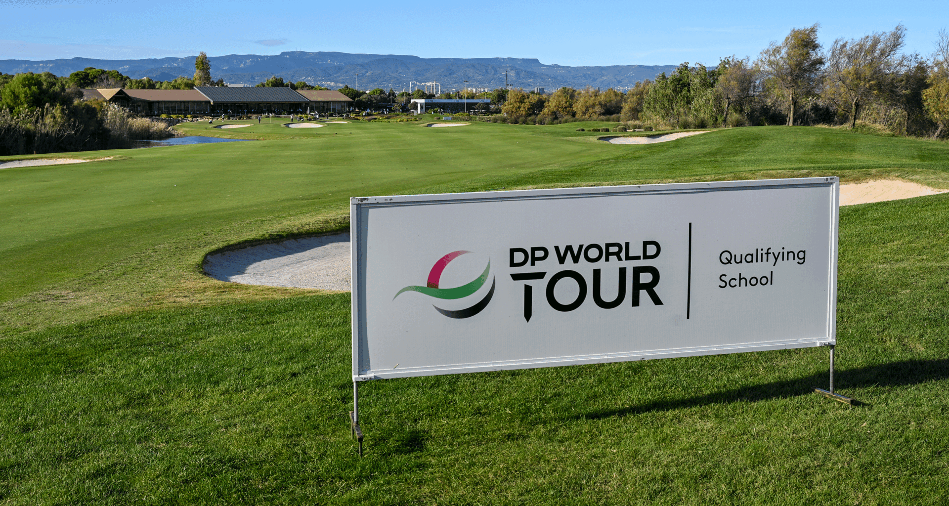 General view of the 18th hole at the Lakes Course, Infinitum on day one of the DP World Tour Qualifying School Final Stage