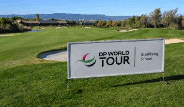 General view of the 18th hole at the Lakes Course, Infinitum on day one of the DP World Tour Qualifying School Final Stage