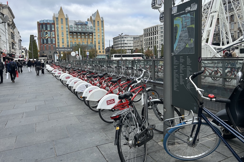 Antwerp is in the top 10 bicycle-friendly cities in the world according to the Copenhagenize Index