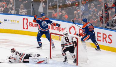 Bouchard scores in OT, Oilers defeat Blackhawks