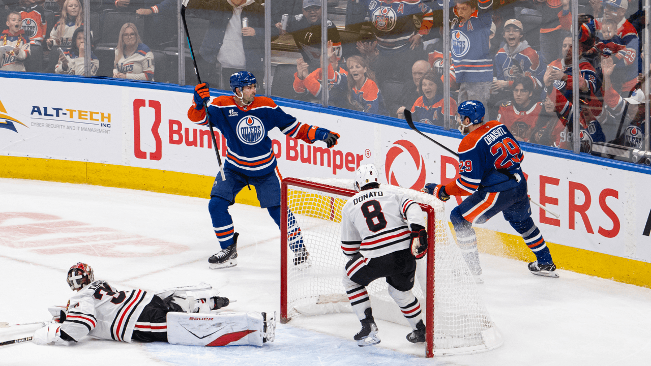 Bouchard scores in OT, Oilers defeat Blackhawks