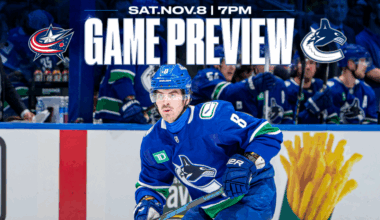 Canucks Continue Homestand with Saturday Night Matchup Against Blue Jackets