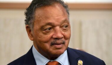 Rev. Jesse Jackson receving a form of life support after being hospitalized last week