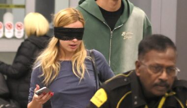Addison Rae Wears Eye Mask On Her Way Out of Airport
