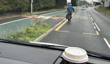 “Drivers hate being told they can’t go anywhere they desire”: Phone driver blasts cyclist for ignoring “million-pound bike lane” branded useless by locals; Does the Tour de France care about nature? Visma food crimes; Wout Can Aert + more on the live blog