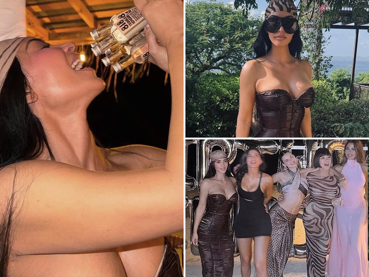 Kim Kardashian Bad & Boozie At Kendall Jenner's 30th Bday Bash!