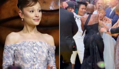 Ariana Grande Charged by Fan in Singapore in Scary Red Carpet Moment
