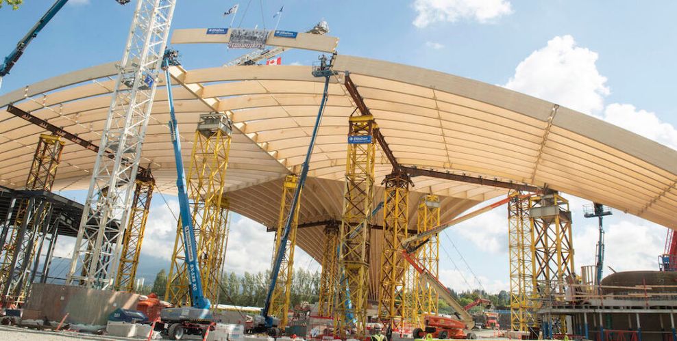 freedom mobile arch pne amphitheatre construction august 20 2025