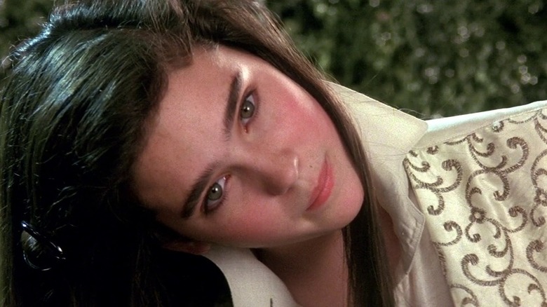 Sarah Williams (Jennifer Connelly) with head tilted in Labyrinth