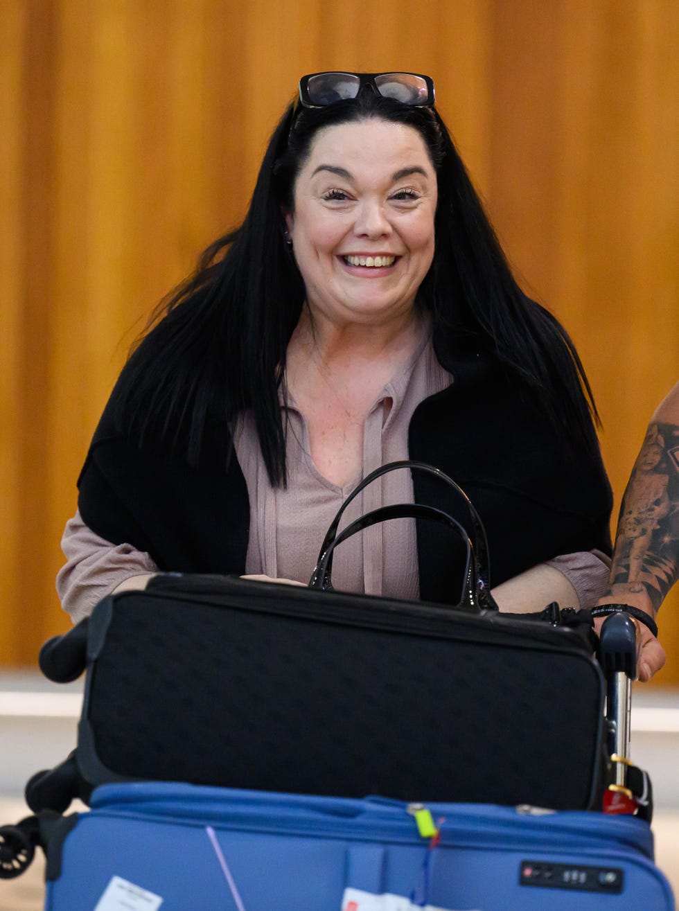 lisa riley arrives in australia ahead of i'm a celebrity get me out of here