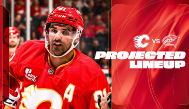 Projected Lineup - Flames vs. Blue Jackets