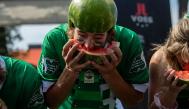 Friday will be Green and White Day in Sask. once again as Riders get ready for Grey Cup