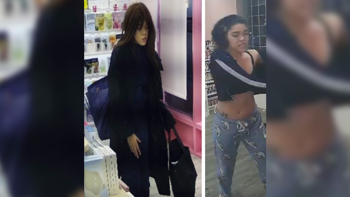 Police seek woman in two downtown store robberies