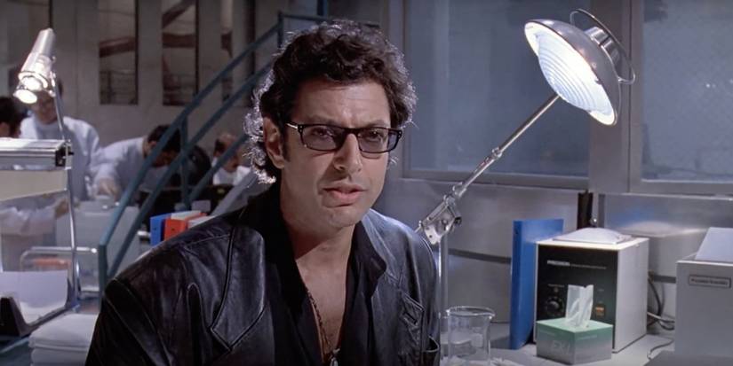 Jeff Goldblum as Ian Malcolm in Jurassic Park