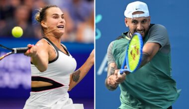 Aryna Sabalenka and Nick Kyrgios