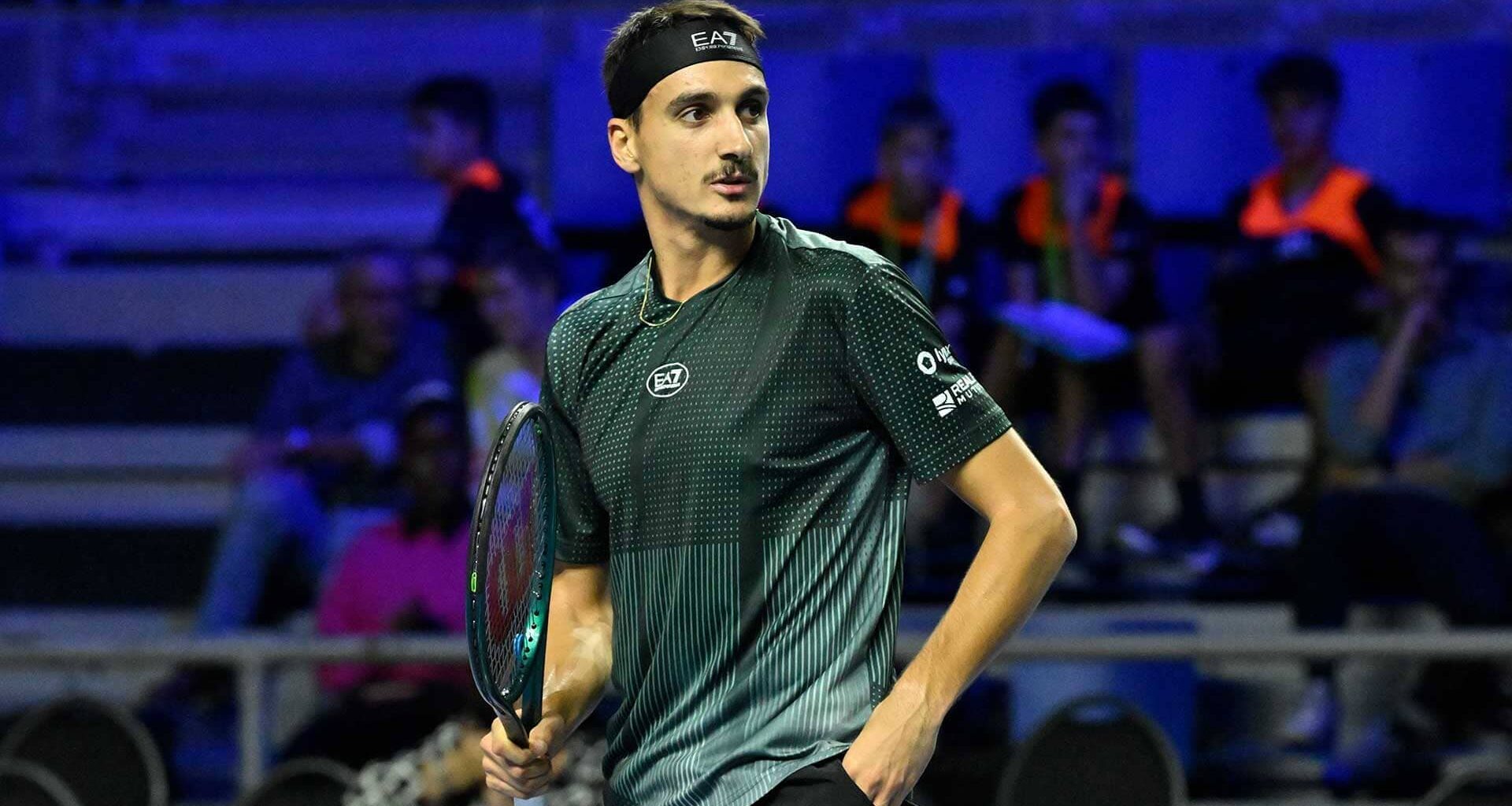 Lorenzo Sonego advances to his fourth tour-level quarter-final of the year.