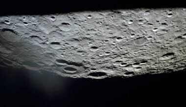 The Farside Of The Moon, As Photographed By Apollo 13, Hangs Upside Down Over The Blackness Of Space
