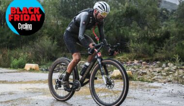 Aaron Borrill at Gravel Burn 2025 using the Castelli Gabba R in wet conditions