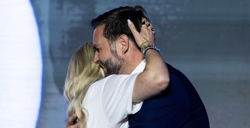 JD Vance & Erika Kirk’s Embrace at Turning Point Event Is Getting a Lot of Attention | Erika Kirk, JD Vance | Celebrity News and Gossip | Entertainment, Photos and Videos