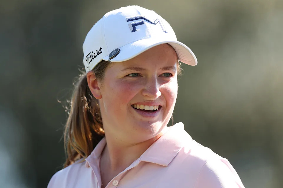 Lottie Woad of England looks on from the third hole during the second round of the CME Group Tour Championship 2025 at Tiburon Golf Club on November 21, 2025 in Naples, Florida.