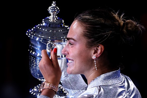 Sabalenka has won four grand slams, two at the Australian Open and two at the US Open, including this year.